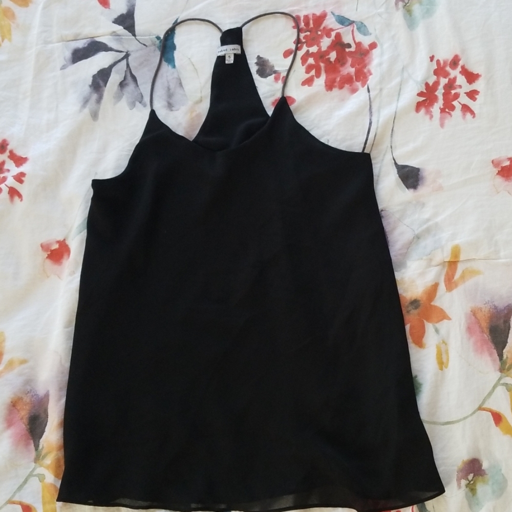 Black racerback tank